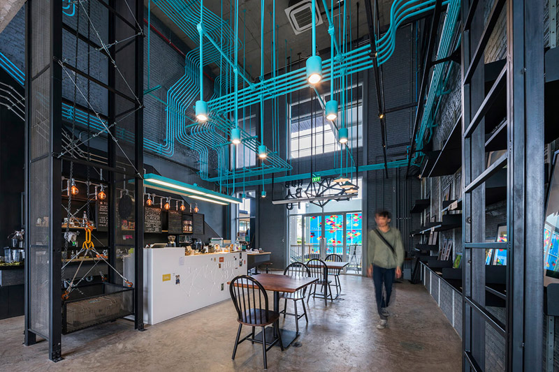 研磨时光咖啡馆创意空间设计案例